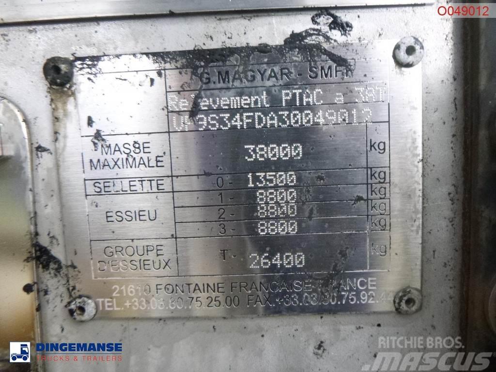 Magyar Bitumen tank inox 31.8 m3 / 1 comp / ADR 22/10/202 Semi Reboques Cisterna