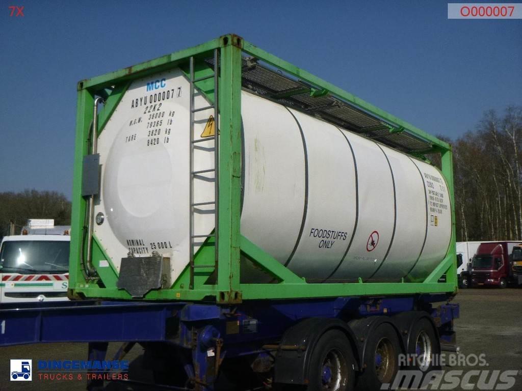  Danteco Food tank container inox 20 ft / 25 m3 / 1 Contentores de tanques
