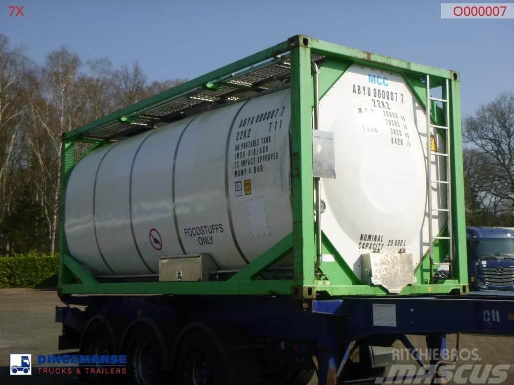  Danteco Food tank container inox 20 ft / 25 m3 / 1 Contentores de tanques