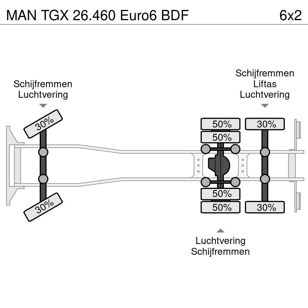 MAN TGX 26.460 Euro6 BDF Camiões caixa desmontável com elevador de cabo