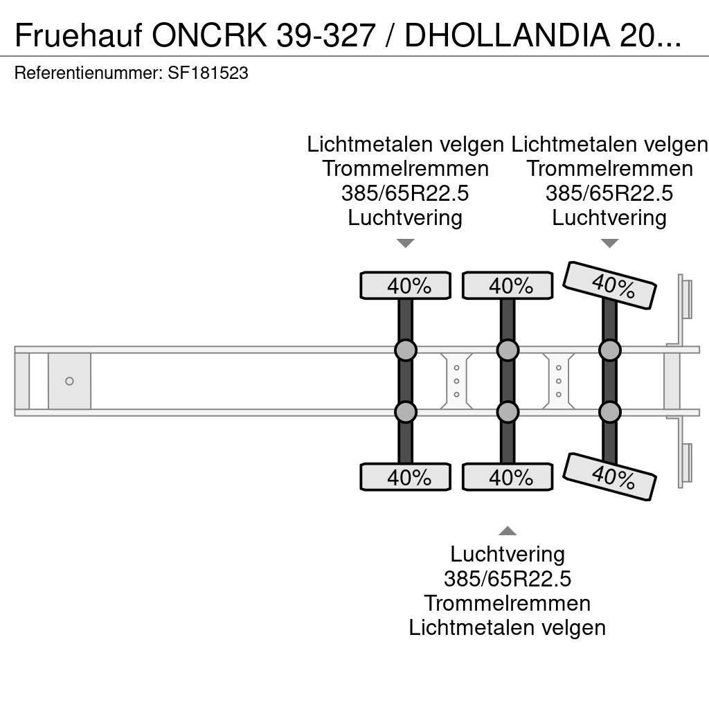 Fruehauf ONCRK 39-327 / DHOLLANDIA 2000kg Semi-Reboques Caixa Fechada