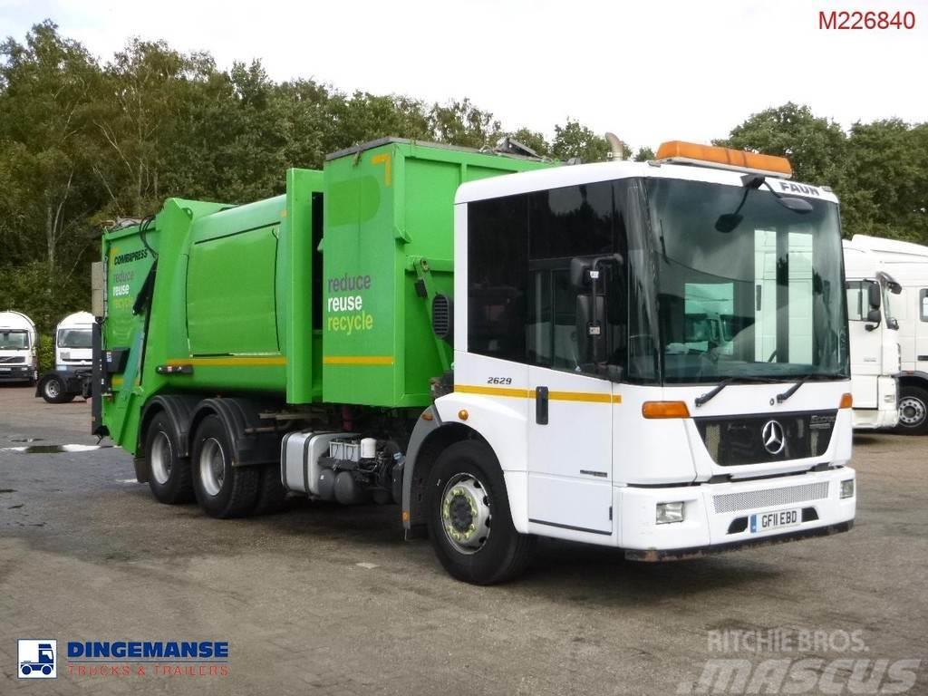 Mercedes-Benz Econic 2629LL 6x4 RHD Faun refuse truck Camiões de lixo