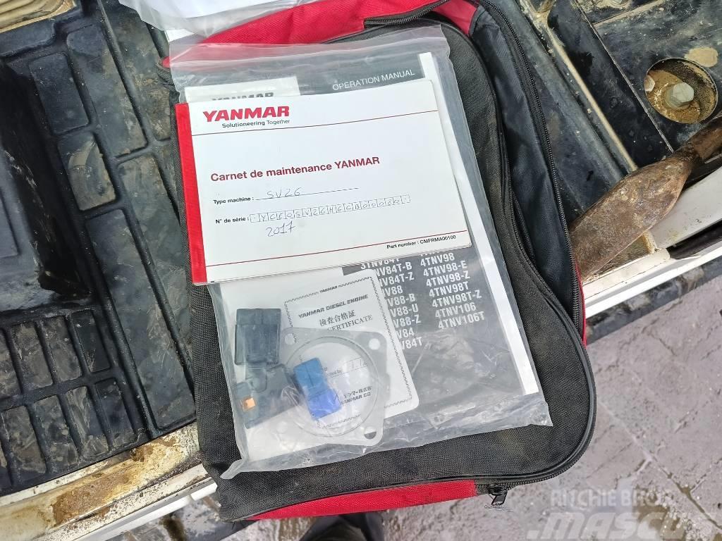 Yanmar SV 26 2,6 ton minigraver mini excavator bagger Mini Escavadoras <7t