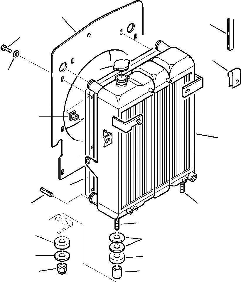 Komatsu - radiator - 312607149 Motores