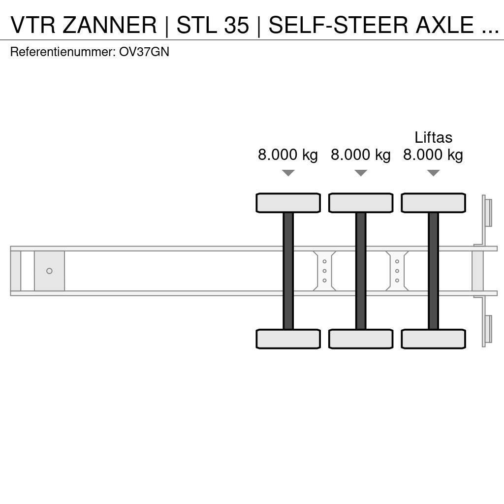  VTR ZANNER | STL 35 | SELF-STEER AXLE | RAMPS | GA Semi Reboques de Transporte Auto