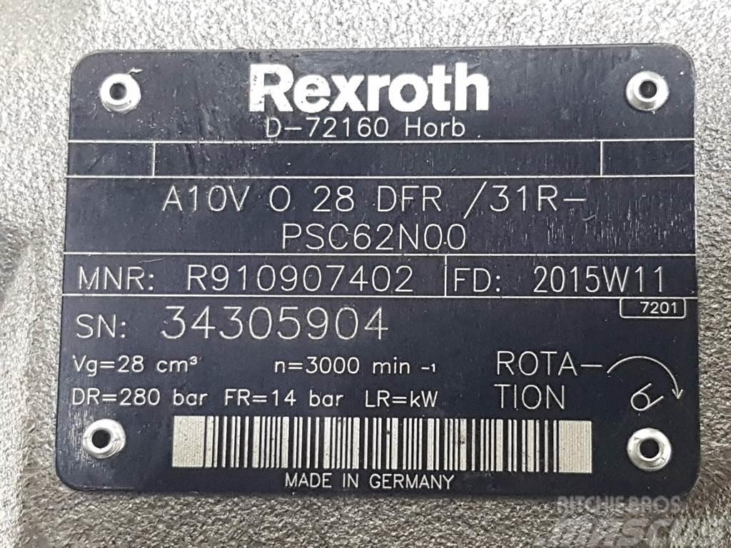 Rexroth A10VO28DFR/31R-R910907402-Load sensing pump Hidráulica