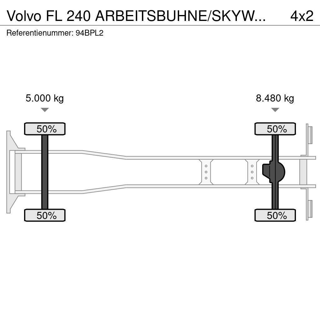 Volvo FL 240 ARBEITSBUHNE/SKYWORKER/17.5m Plataformas aéreas montadas em camião