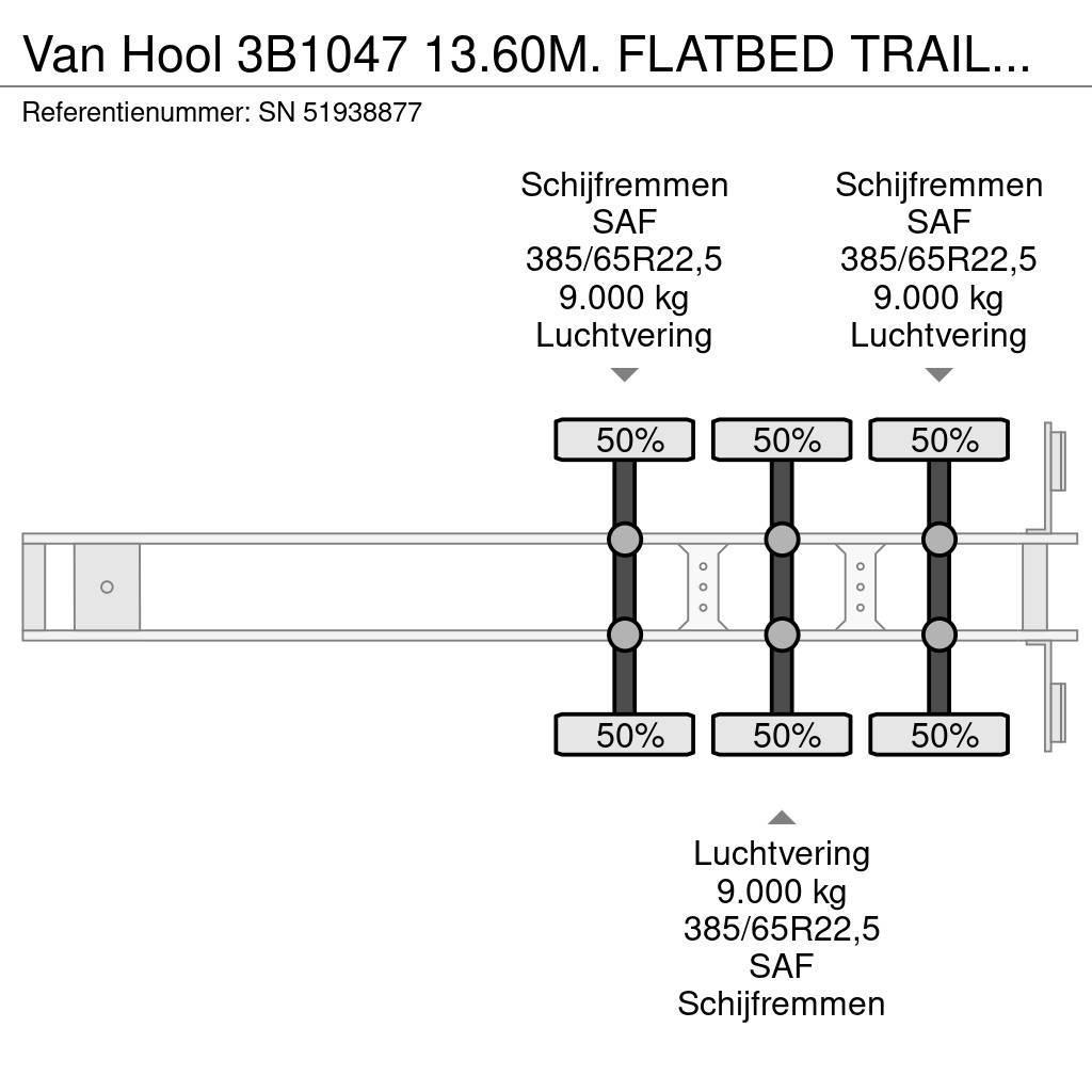 Van Hool 3B1047 13.60M. FLATBED TRAILER WITH 40FT TWISTLOCK Semi Reboques estrado/caixa aberta