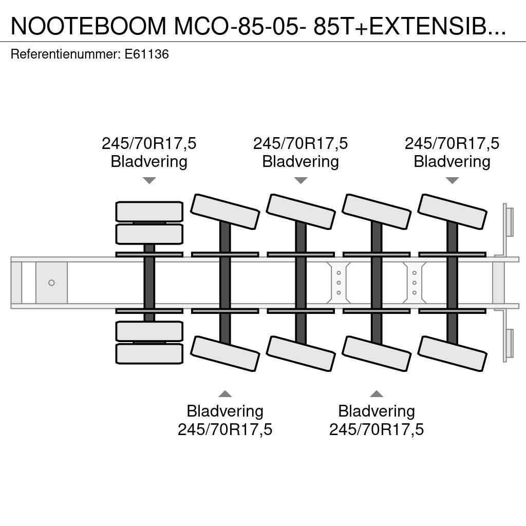 Nooteboom MCO-85-05- 85T+EXTENSIBLE 3M Semi Reboques Carga Baixa