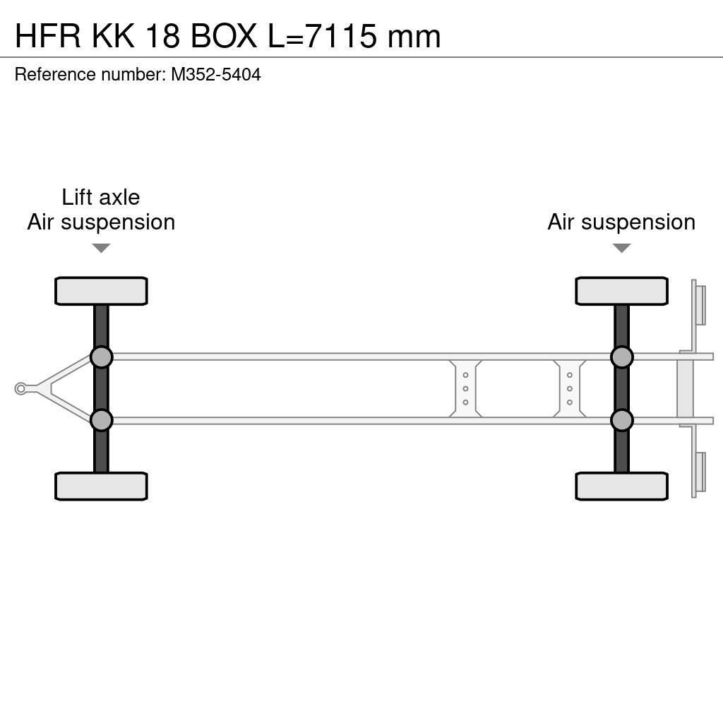 HFR KK 18 BOX L=7115 mm Reboques caixa de temperatura controlada