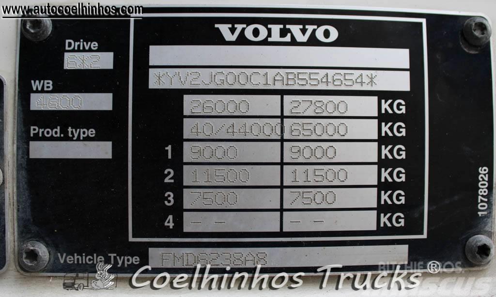 Volvo FM 380 + Hiab 288 Camiões estrado/caixa aberta