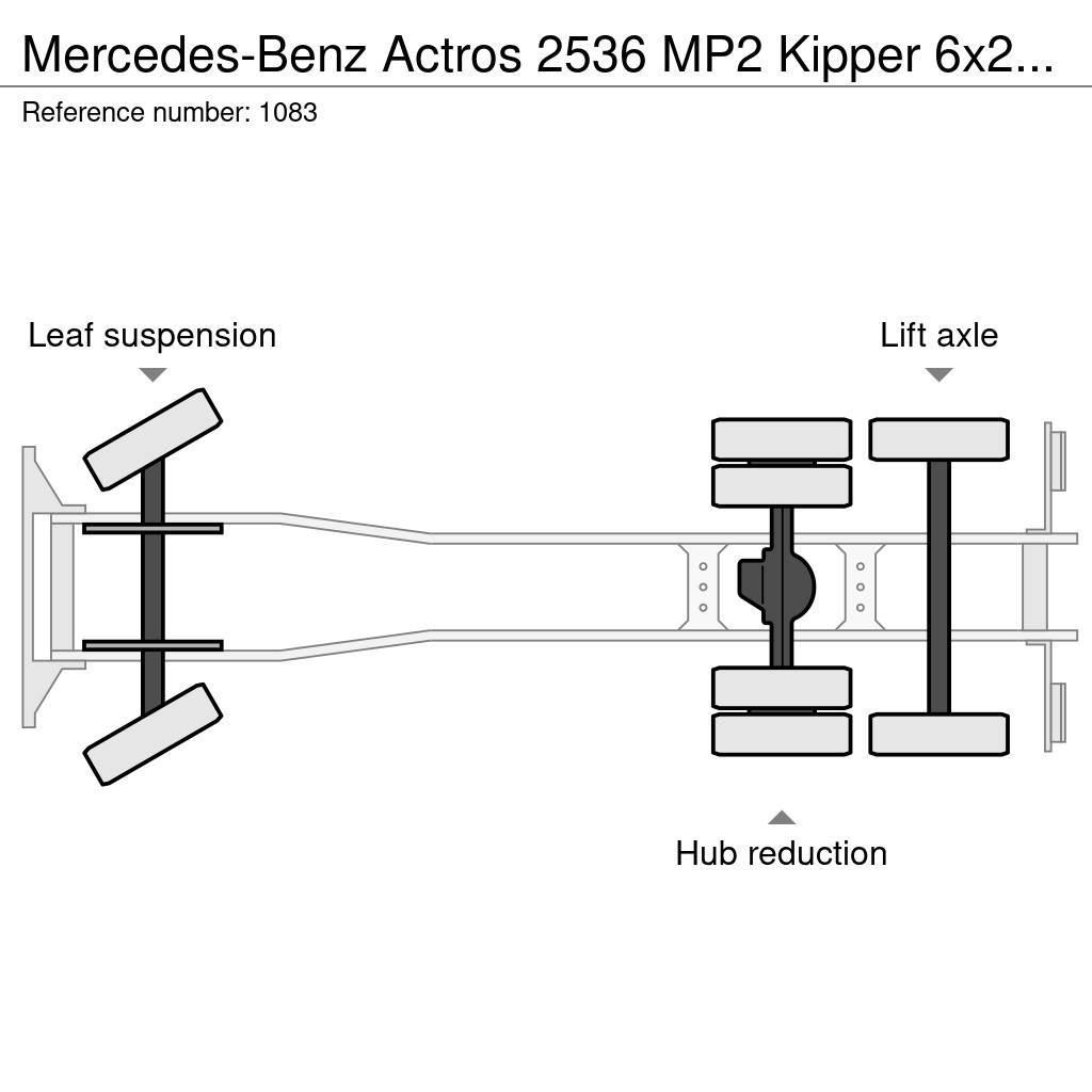 Mercedes-Benz Actros 2536 MP2 Kipper 6x2 V6 EPS Good Condition Camiões multibenne
