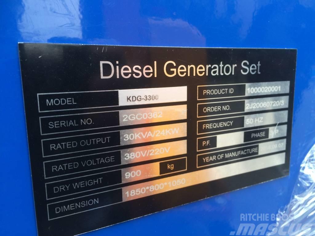 Kubota silent diesel generator KDG3300 Geradores Diesel