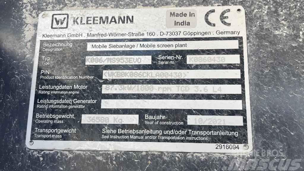 Kleemann 953 Crivos