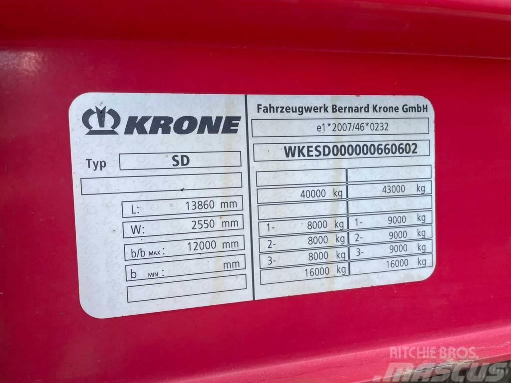 Krone Profi Liner SD + MEGA Semi Reboques Cortinas Laterais