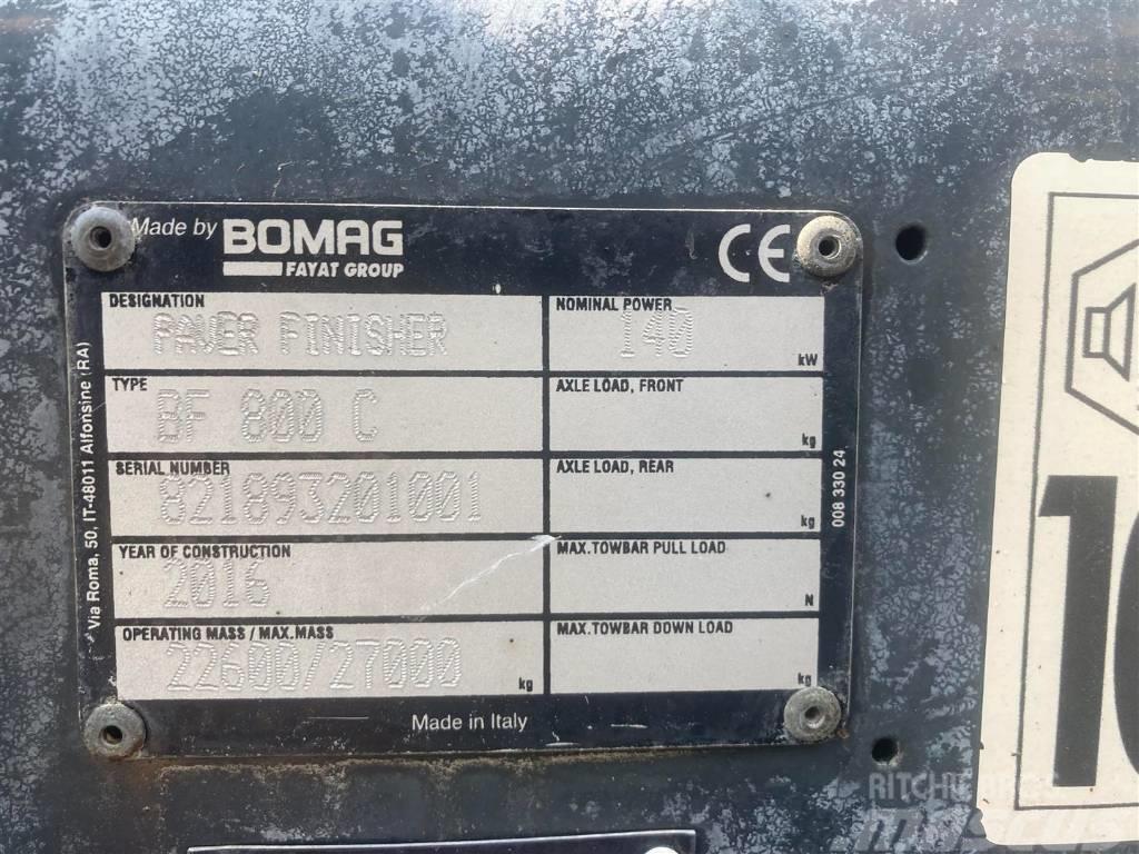 Bomag BF 800 C S600 Flex NON-CE Pavimentadoras de asfalto