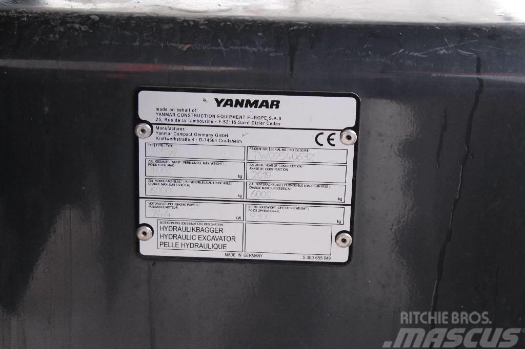 Yanmar B 95 W / Engcon EC-Oil, Rasvari, Lämmitin, ym! Escavadoras de rodas