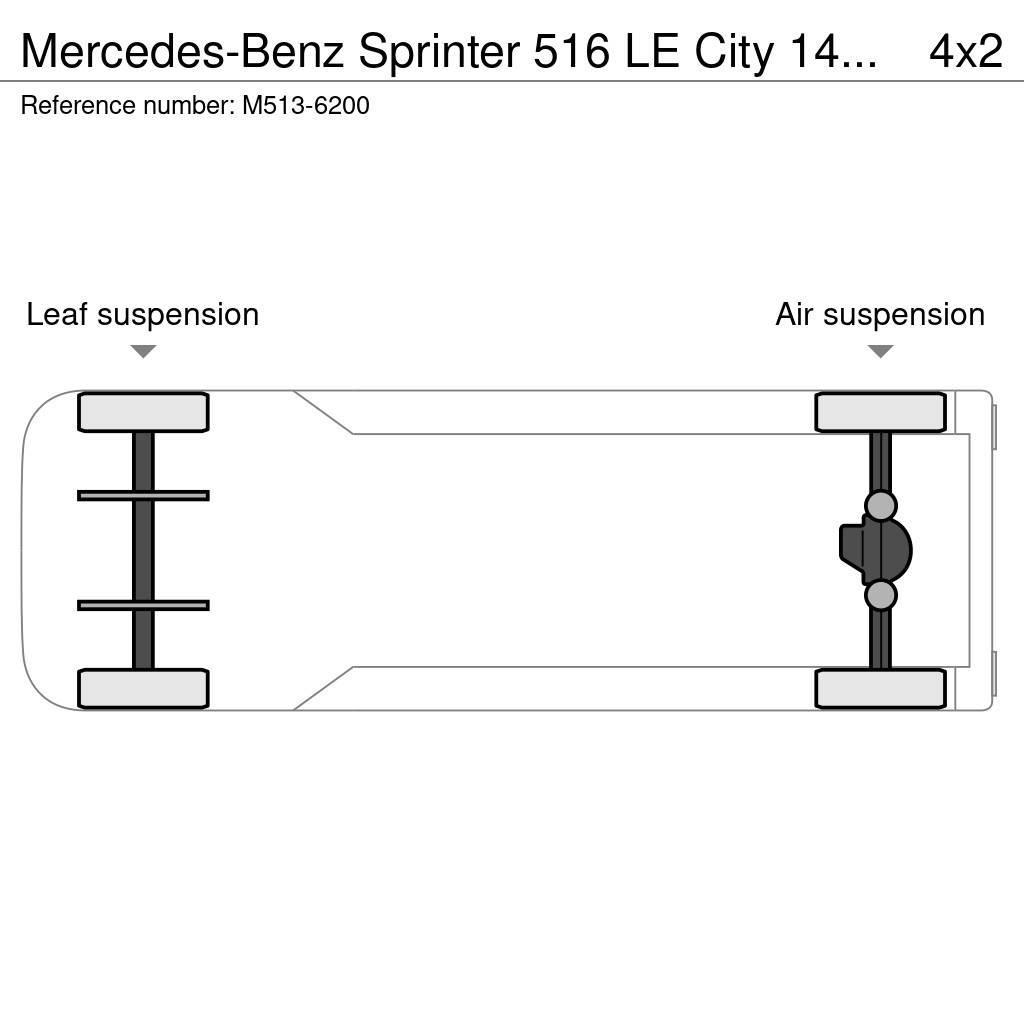 Mercedes-Benz Sprinter 516 LE City 14 PCS AVAILABLE / PASSANGERS Autocarros urbanos