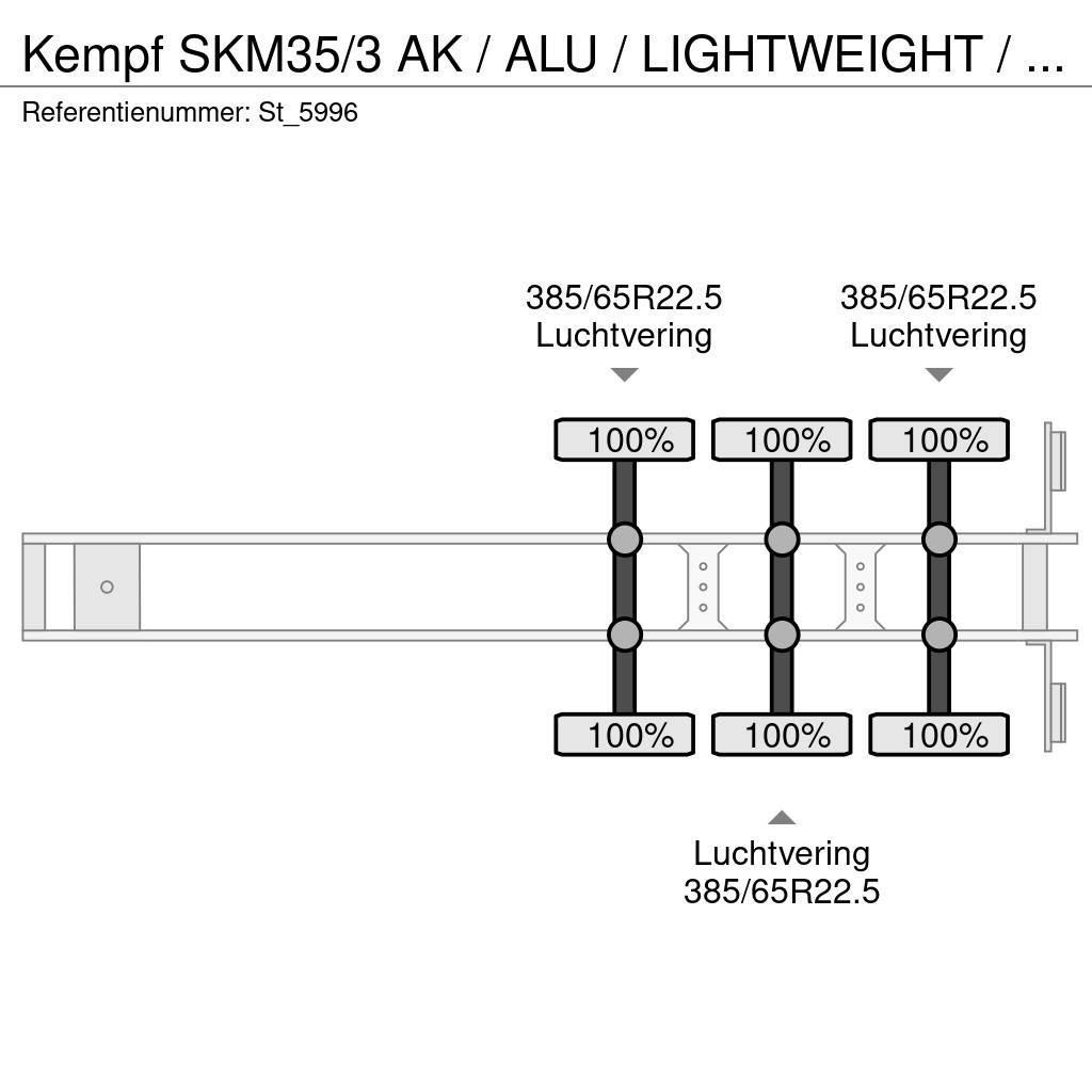 Kempf SKM35/3 AK / ALU / LIGHTWEIGHT / 29M3 / LIFT AXLE Semi Reboques Basculantes