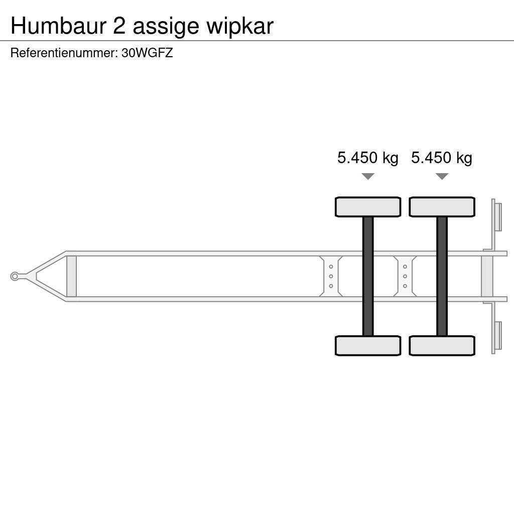 Humbaur 2 assige wipkar Reboques estrado/caixa aberta