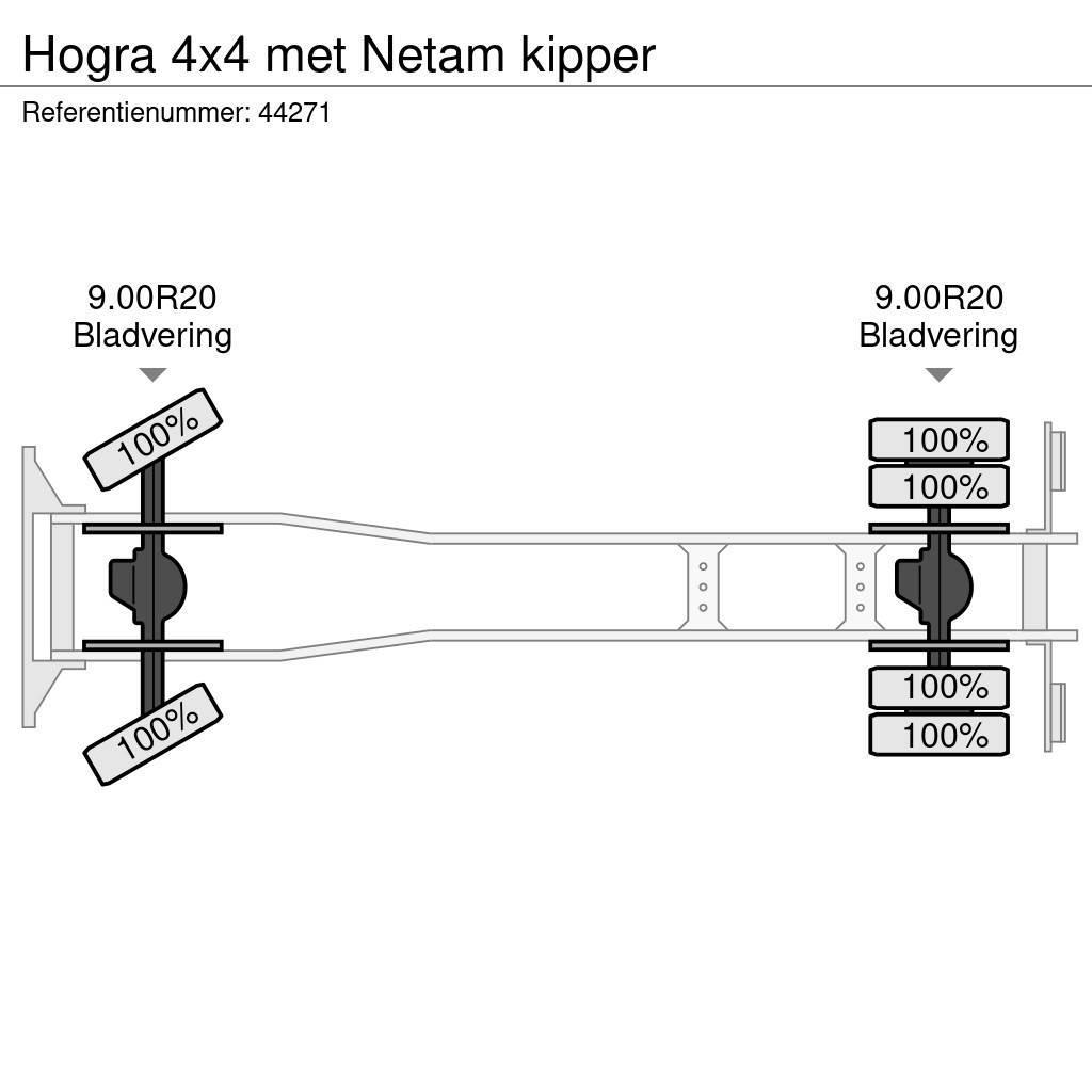  Hogra 4x4 met Netam kipper Camiões basculantes