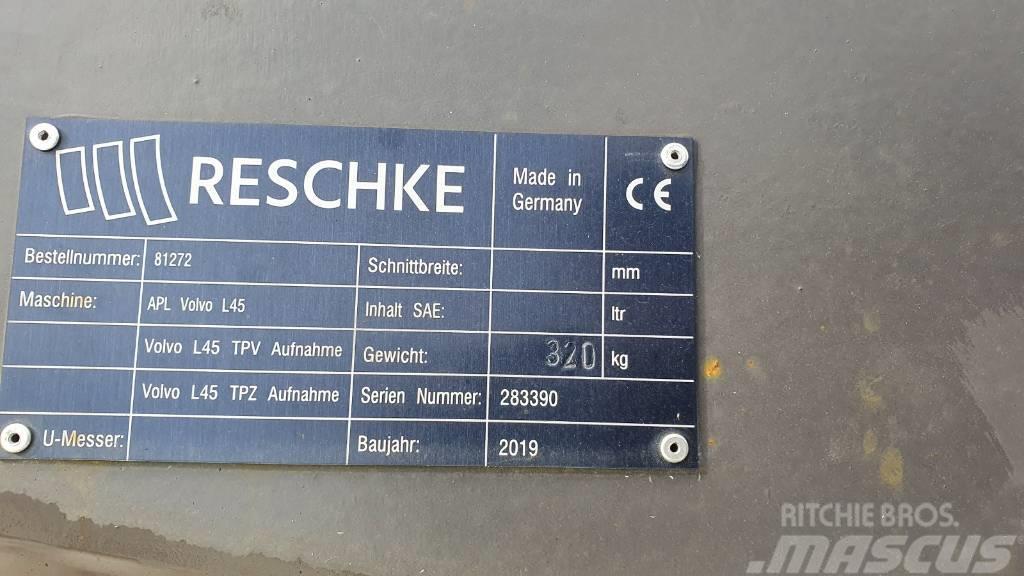 Reschke Adapterplatte von TPV auf TPZ für Volvo L45H Outros componentes