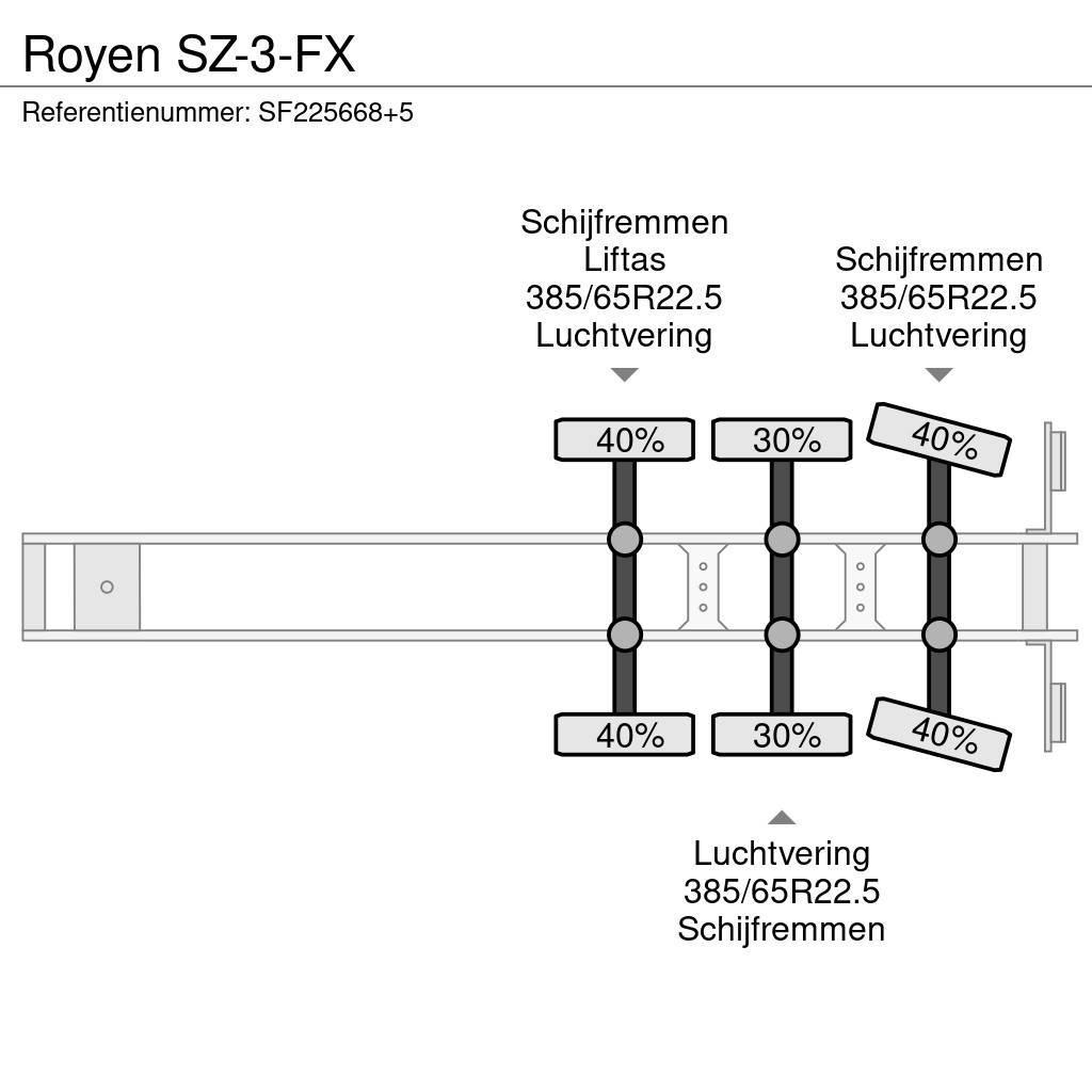  Royen SZ-3-FX Semi-Reboques Caixa Fechada
