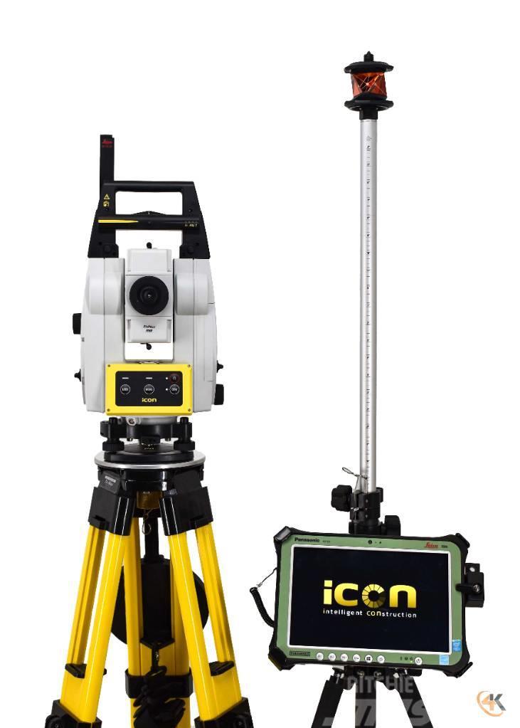 Leica Used iCR70 5" Robotic Total Station w/ CS35 & iCON Outros componentes