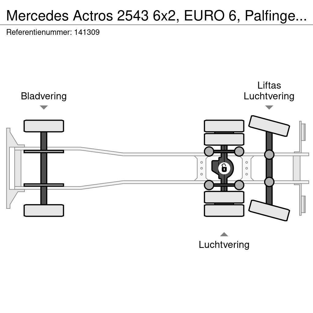 Mercedes-Benz Actros 2543 6x2, EURO 6, Palfinger, Retarder Camiões Ampliroll