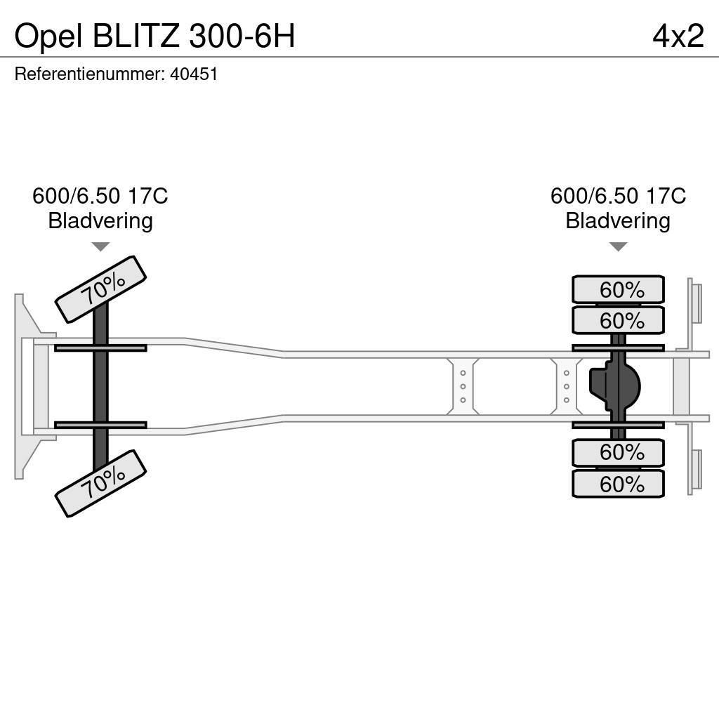 Opel BLITZ 300-6H Camiões estrado/caixa aberta