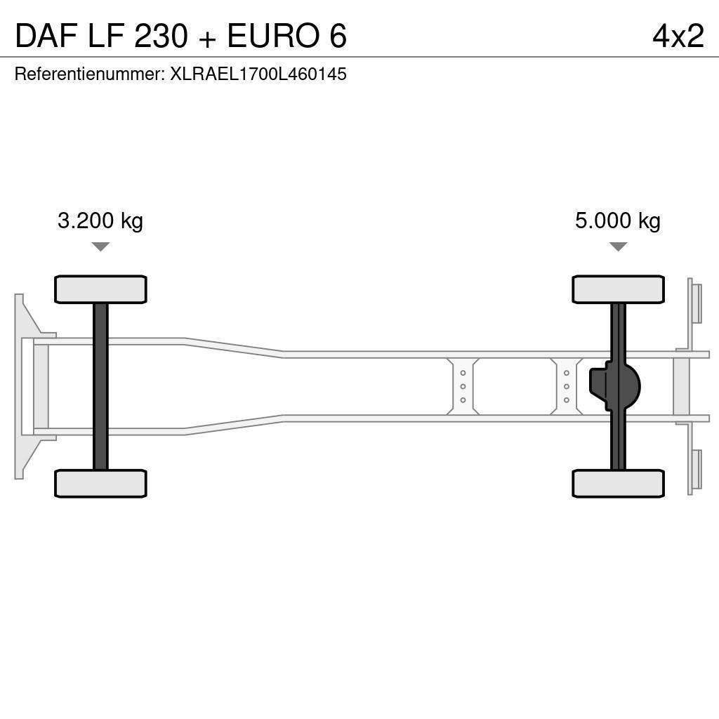 DAF LF 230 + EURO 6 Camiões de caixa fechada