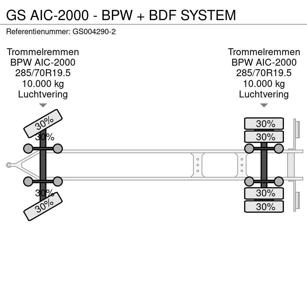GS AIC-2000 - BPW + BDF SYSTEM Reboques Porta Contentores
