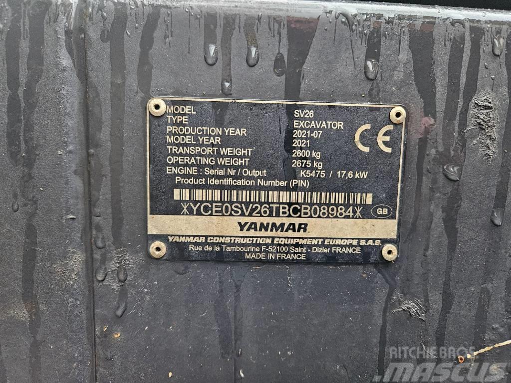 Yanmar SV 26 Mini Escavadoras <7t