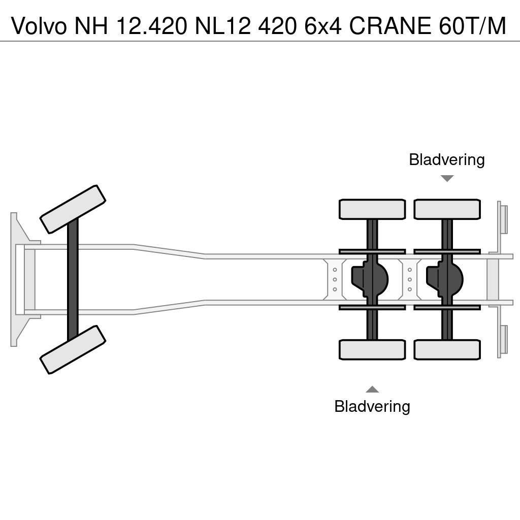 Volvo NH 12.420 NL12 420 6x4 CRANE 60T/M Gruas Todo terreno