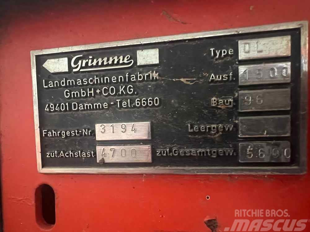 Grimme DL1500 Equipamentos Colheita e apanha de Batatas