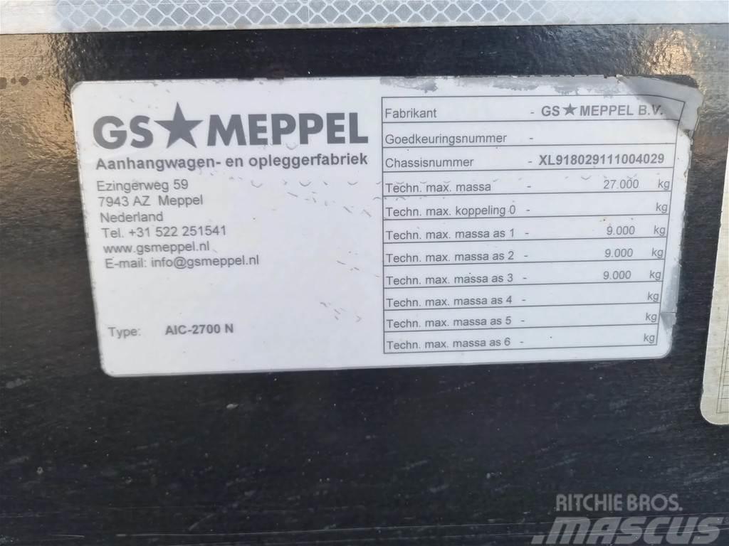 GS Meppel AIC-2700 N container aanhanger Reboques Porta Contentores