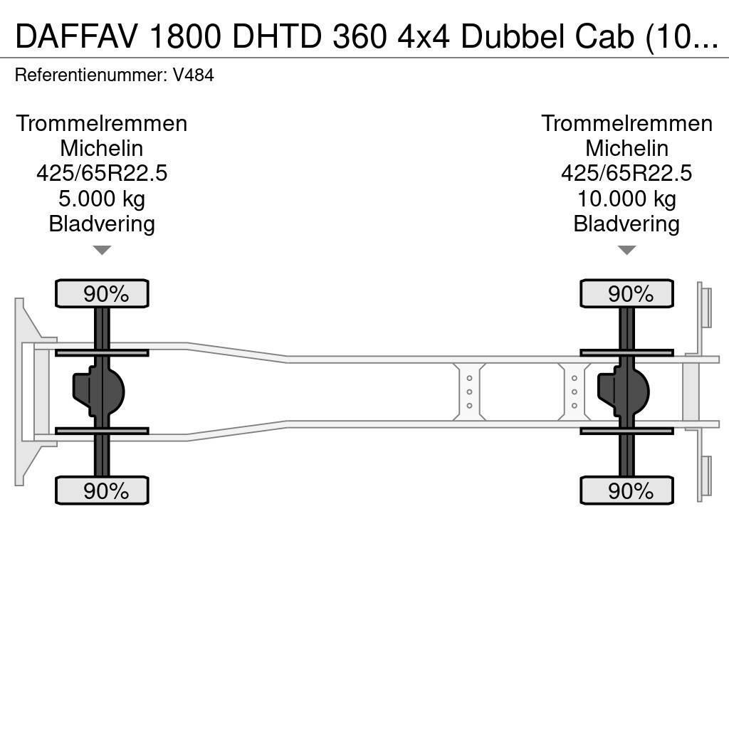 DAF FAV 1800 DHTD 360 4x4 Dubbel Cab (10 pers) Ziegler Carros de bombeiros