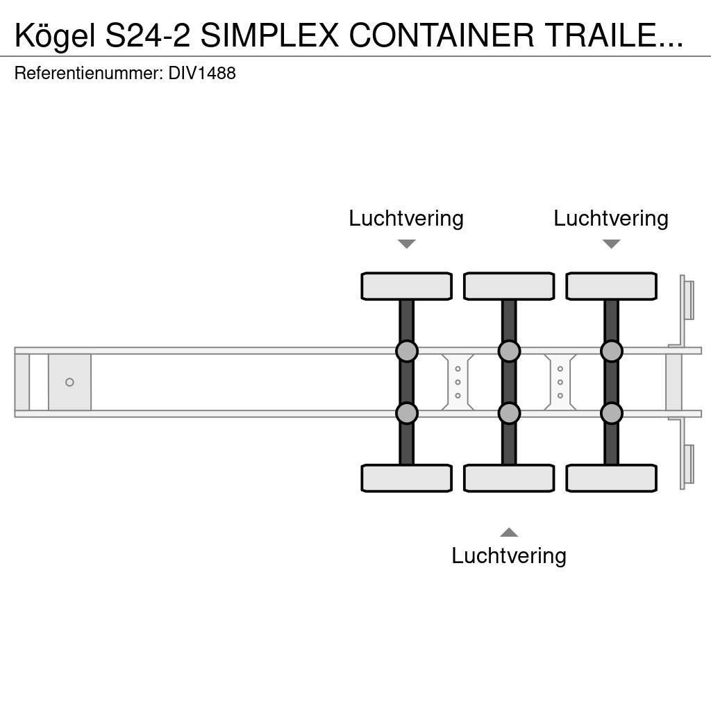 Kögel S24-2 SIMPLEX CONTAINER TRAILER (5 units) Semi Reboques Porta Contentores
