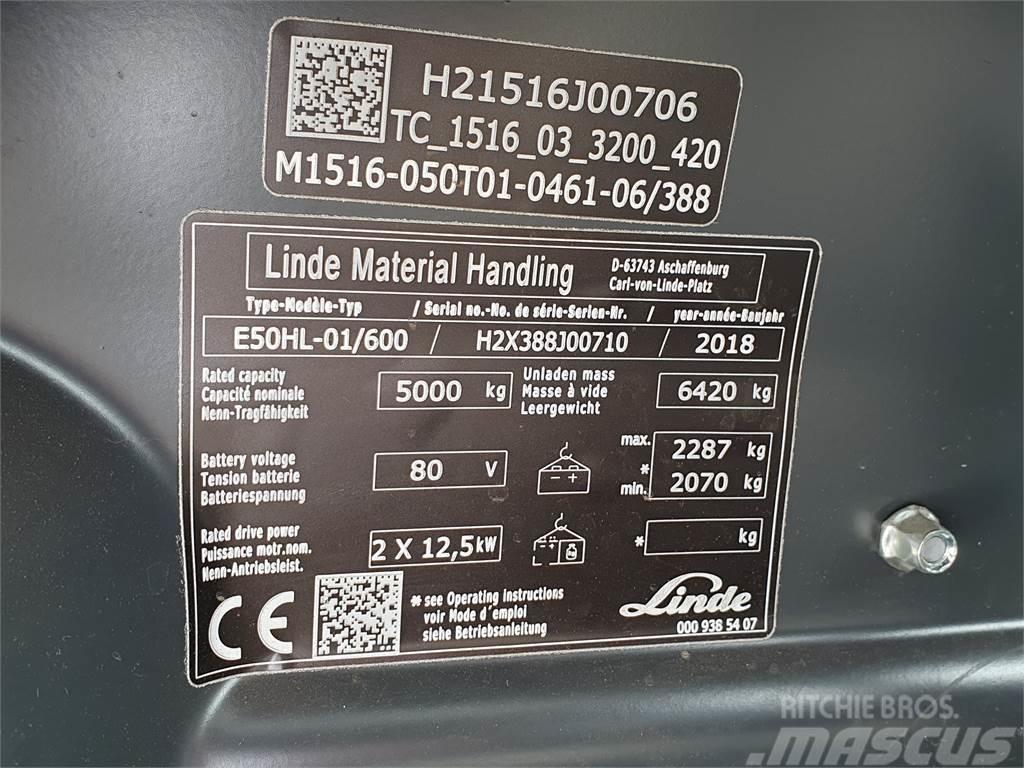 Linde E50/600HL Empilhadores eléctricos