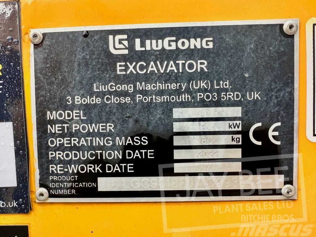 LiuGong 9018F Mini Escavadoras <7t
