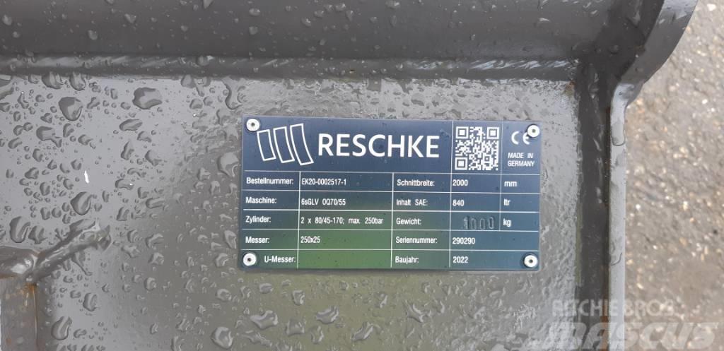 Reschke Grabenräumlöffel OQ70/55-2000mm A#5842 Acessórios Retroescavadoras