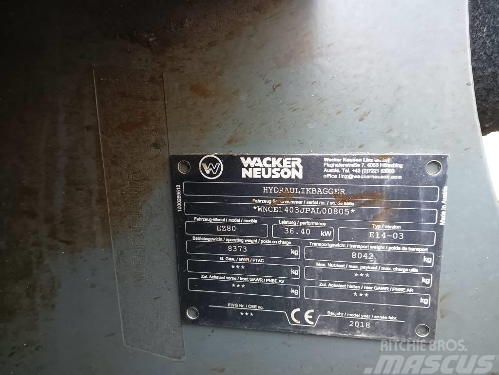Wacker Neuson EZ80 Escavadoras Midi 7t - 12t