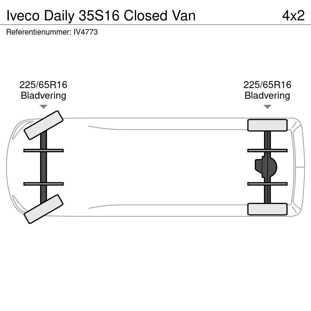 Iveco Daily 35S16 Closed Van Caixa fechada