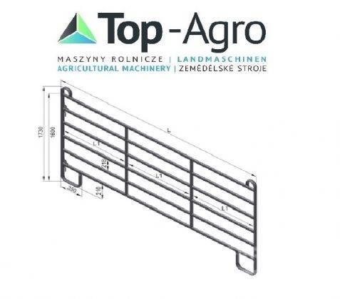 Top-Agro Partition wall door or panel HAP 240 NEW! Alimentadores de animais