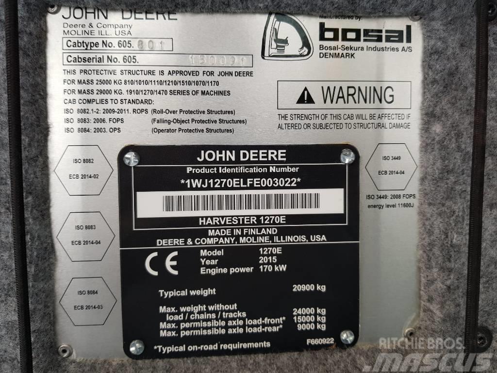 John Deere 1270 E IT 4 Processadores florestais
