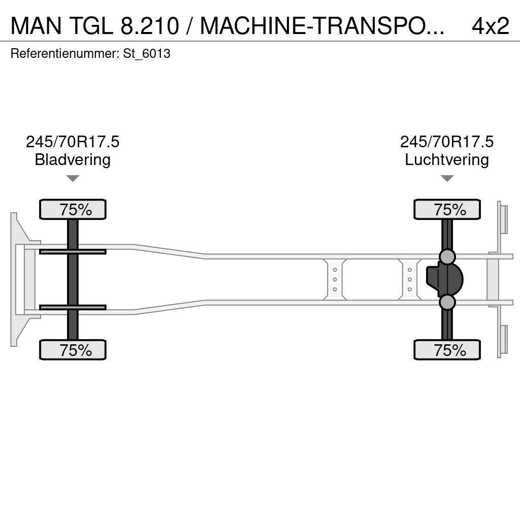 MAN TGL 8.210 / MACHINE-TRANSPORT / OPRIJ-WAGEN / AIRC Camiões de Transporte Auto