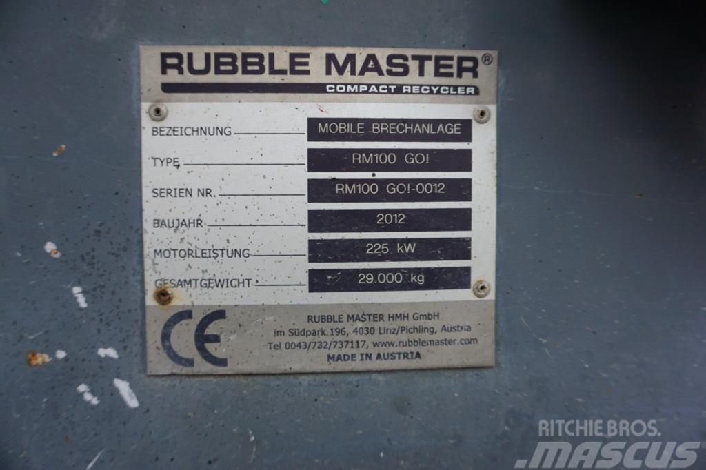 Rubble Master RM 100GO! Britadores móveis