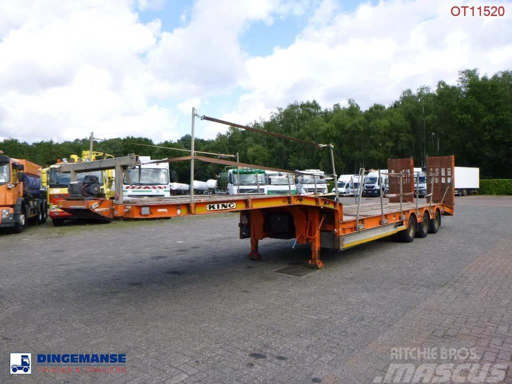 King 3-axle semi-lowbed trailer 44T + ramps Semi Reboques Carga Baixa