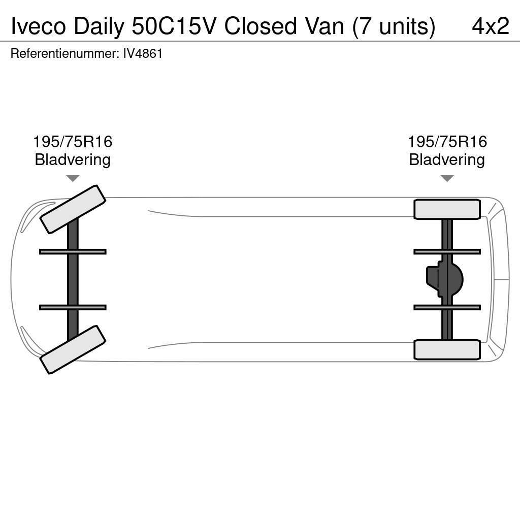 Iveco Daily 50C15V Closed Van (7 units) Caixa fechada