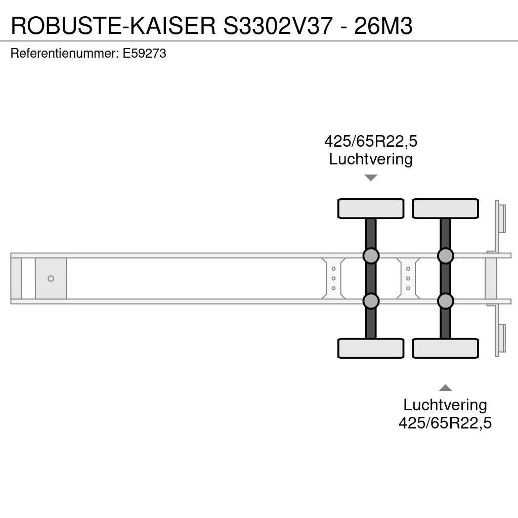  Robuste-Kaiser S3302V37 - 26M3 Semi Reboques Basculantes